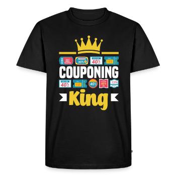 Funny Extreme Couponing Coupon Gift - Men's Premium Organic T-Shirt - black - Front - Nico (187cm)