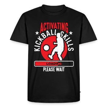 Kickball Activating Kickball Skills Kickballer - Men's Premium Organic T-Shirt - black - Front - Nico (187cm)
