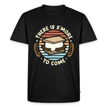 S'mores There Is S'more To Come Retro Marshmallows - Men's Premium Organic T-Shirt - black - Front - Nico (187cm)