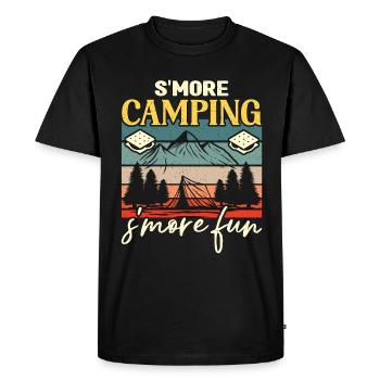 S’more Camping S’more Fun Marshmallows à rôtir - T-shirt Premium bio Homme - noir - Devant - Nico (187cm)