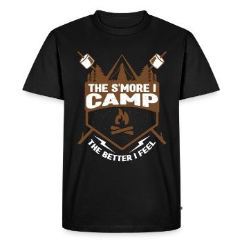S'mores The S'more I Camp The Better I Glamping - Men's Premium Organic T-Shirt - black - Front - Nico (187cm)