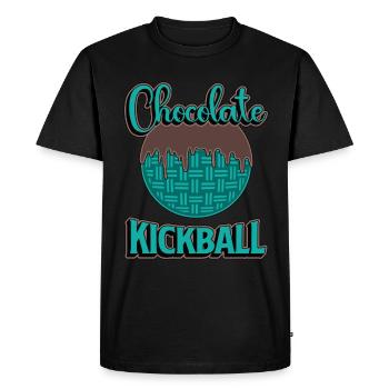 Kickball Chocolat Kickball Sports compétitifs - T-shirt Premium bio Homme - noir - Devant - Nico (187cm)