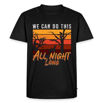 Coonhound We Can Do This All Night Long Dog Breed - Men's Premium Organic T-Shirt - black - Front - Nico (187cm)
