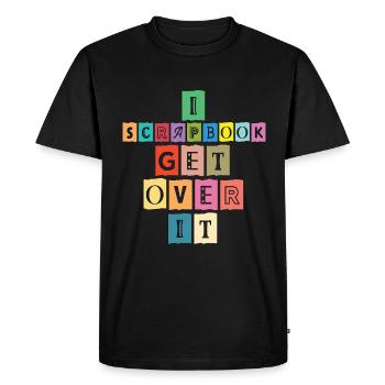 Scrapbooking I Scrapbook Get Over It Journaling - Men's Premium Organic T-Shirt - black - Front - Nico (187cm)