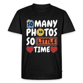 Scrapbooking So Many Photos So Little Papercraft - Men's Premium Organic T-Shirt - black - Front - Nico (187cm)
