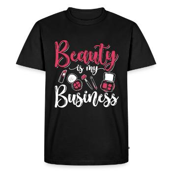 Cosmétologie La beauté est mon entreprise Services de beauté - T-shirt Premium bio Homme - noir - Devant - Nico (187cm)