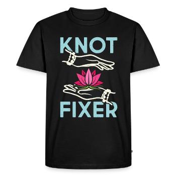 Massothérapeute Fixateur de nœuds Chiropraticien Massuseur - T-shirt Premium bio Homme - noir - Devant - Nico (187cm)