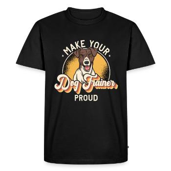 Service Dog Trainer Make Your Dog Training Lover - Men's Premium Organic T-Shirt - black - Front - Nico (187cm)