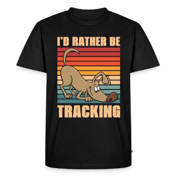Service Dog Trainer I'd Rather Be Dog Training - Men's Premium Organic T-Shirt - black - Front - Nico (187cm)
