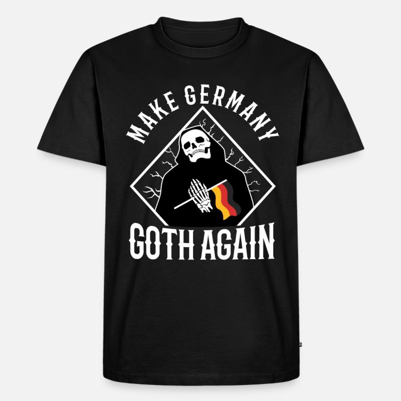 Make Germany goth again - Männer Premium Bio T-Shirt - Schwarz