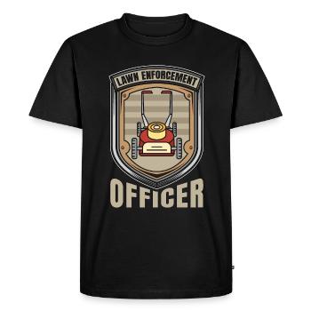 Paysagiste Agent d’application de la loi sur les pelouses Aménagement paysager - T-shirt Premium bio Homme - noir - Devant - Nico (187cm)