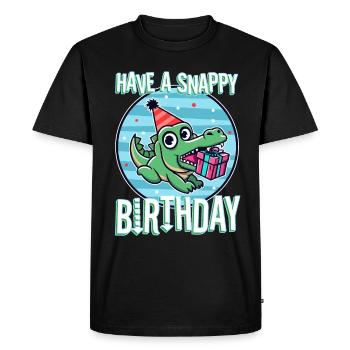 Passez un anniversaire mémorable - T-shirt Premium bio Homme - noir - Devant - Nico (187cm)