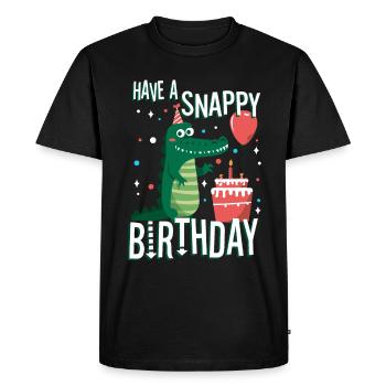 Passez un anniversaire mémorable - T-shirt Premium bio Homme - noir - Devant - Nico (187cm)