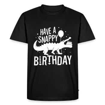 Passez un anniversaire mémorable - T-shirt Premium bio Homme - noir - Devant - Nico (187cm)