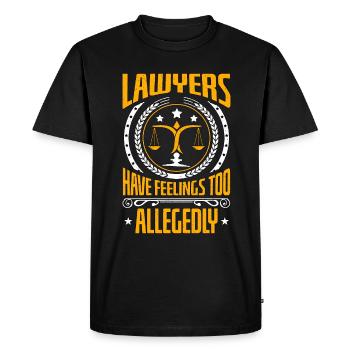 Divorce Lawyers Have Feelings Too Trial Attorney - Men's Premium Organic T-Shirt - black - Front - Nico (187cm)