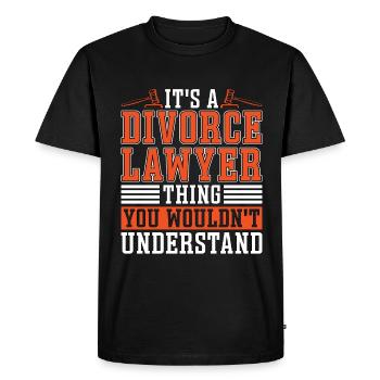 C’est un avocat de divorce que vous êtes un avocat de divorce - T-shirt Premium bio Homme - noir - Devant - Nico (187cm)
