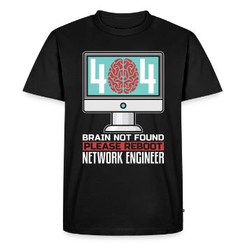 Network Engineer 404 Brain Not Found Programmer - Men's Premium Organic T-Shirt - black - Front - Nico (187cm)