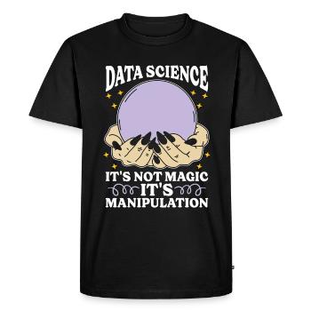 Data Mining Data Science It's Not Magic Programmer - Men's Premium Organic T-Shirt - black - Front - Nico (187cm)
