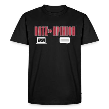 Data Mining Data > Opinion Computer Engineering - Men's Premium Organic T-Shirt - black - Front - Nico (187cm)