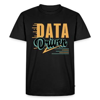 Analyste de données Analystes d’apprentissage automatique pilotés par les données - T-shirt Premium bio Homme - noir - Devant - Nico (187cm)