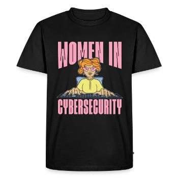 Cybersecurity Women In Cybersecurity Programming - Men's Premium Organic T-Shirt - black - Front - Nico (187cm)