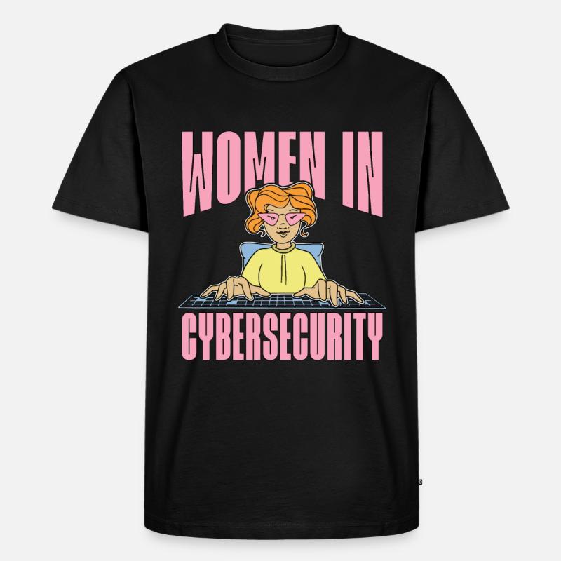 Cybersecurity Women In Cybersecurity Programming - Männer Premium Bio T-Shirt - Schwarz