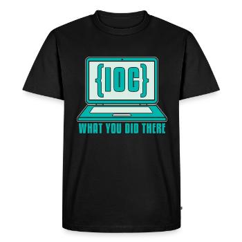Cybersecurity IOC What You Did Computer Science - Men's Premium Organic T-Shirt - black - Front - Nico (187cm)