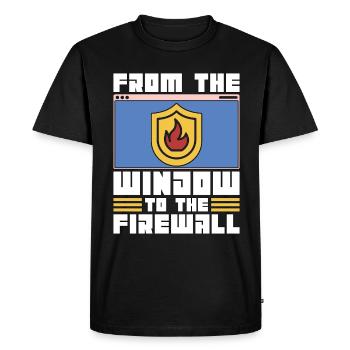 Cybersecurity From The Window To The Programming - Men's Premium Organic T-Shirt - black - Front - Nico (187cm)