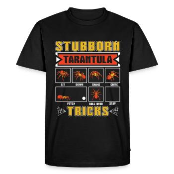 Tarantulas Stubborn Tarantula Tricks Entomologist - Men's Premium Organic T-Shirt - black - Front - Nico (187cm)