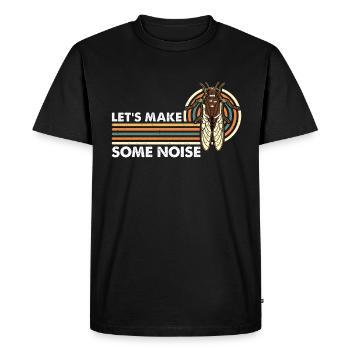 Cicadas Let's Make Some Noise Periodical Cicadas - Men's Premium Organic T-Shirt - black - Front - Nico (187cm)