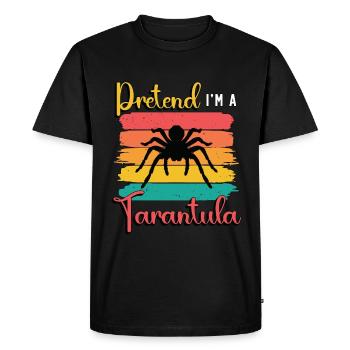 Les tarentules prétendent que je suis une tarentule arachnide rétro - T-shirt Premium bio Homme - noir - Devant - Nico (187cm)