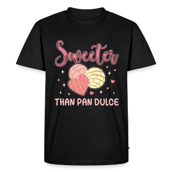 Conchas Plus sucré que le pain sucré mexicain Pan Dulce - T-shirt Premium bio Homme - noir - Devant - Nico (187cm)