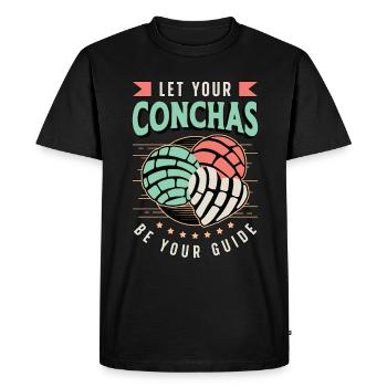 Conchas Laissez vos Conchas être votre pain de coquille sucré - T-shirt Premium bio Homme - noir - Devant - Nico (187cm)