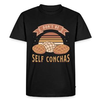 Conchas Don’t Be Self Conchas Pain de coquille sucré - T-shirt Premium bio Homme - noir - Devant - Nico (187cm)