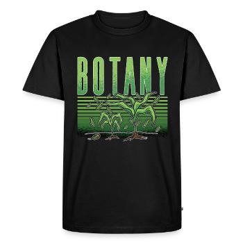 La botanique aime jardiner Planter Jardin botanique - T-shirt Premium bio Homme - noir - Devant - Nico (187cm)