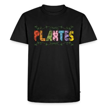 Botanique Plantes Plantes d’intérieur Botanique Jardinage - T-shirt Premium bio Homme - noir - Devant - Nico (187cm)