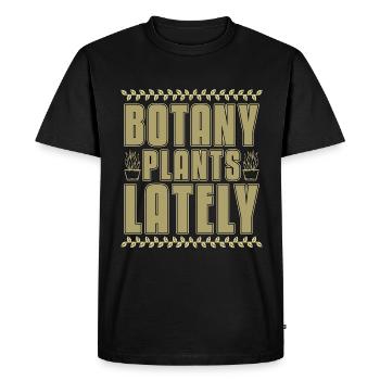 Plantes botaniques Dernièrement Le jardin botanique aime les plantes - T-shirt Premium bio Homme - noir - Devant - Nico (187cm)