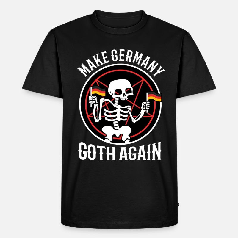 Make Germany goth again - Männer Premium Bio T-Shirt - Schwarz