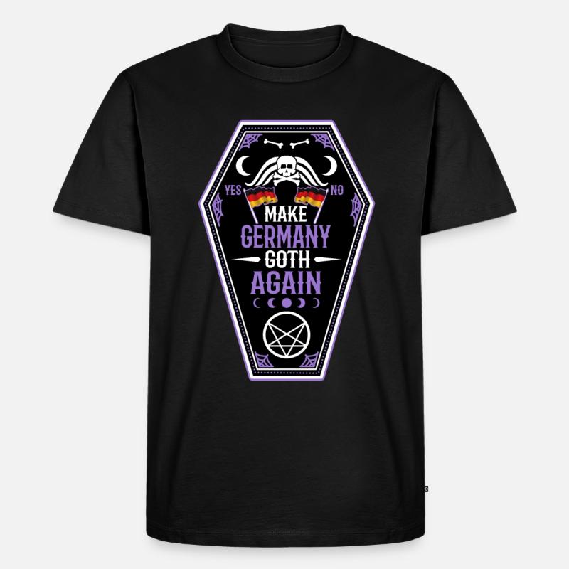 Make Germany goth again - Männer Premium Bio T-Shirt - Schwarz