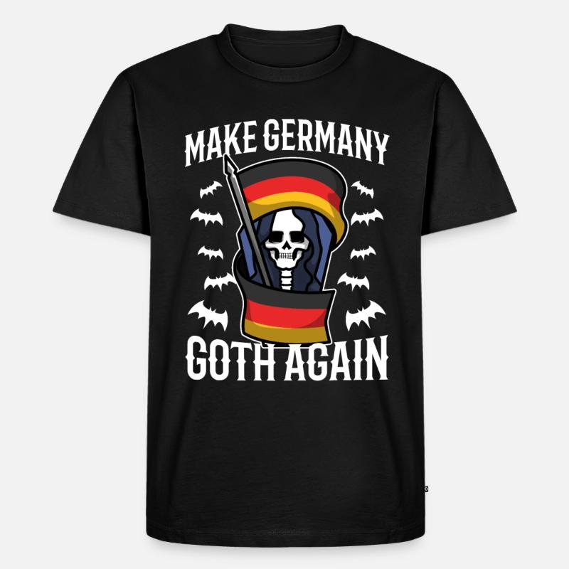 Make Germany goth again - Männer Premium Bio T-Shirt - Schwarz