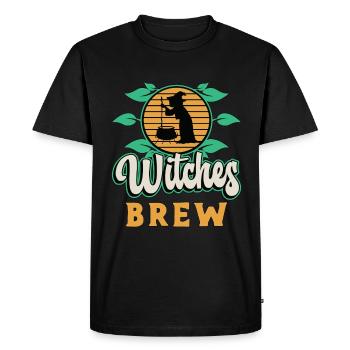 Tisane sorcières Brew Herboristerie tasse de thé à base de plantes - T-shirt Premium bio Homme - noir - Devant - Nico (187cm)