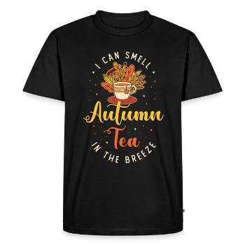 Tisane Je peux sentir le thé d’automne dans L’herboriste - T-shirt Premium bio Homme - noir - Devant - Nico (187cm)