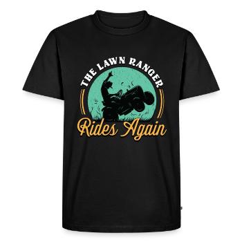 Mower The Lawn Ranger Rides Again Lawn Tractor - Men's Premium Organic T-Shirt - black - Front - Nico (187cm)