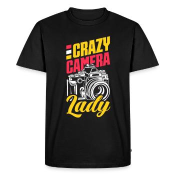 Drôle Photographie Photographe Photographe Cadeau - T-shirt Premium bio Homme - noir - Devant - Nico (187cm)