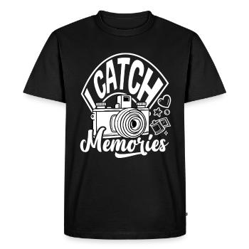 Drôle Photographie Photographe Photographe Cadeau - T-shirt Premium bio Homme - noir - Devant - Nico (187cm)