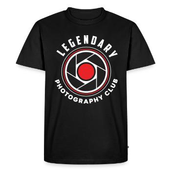 Drôle Photographie Photographe Photographe Cadeau - T-shirt Premium bio Homme - noir - Devant - Nico (187cm)
