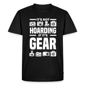 Drôle Photographie Photographe Photographe Cadeau - T-shirt Premium bio Homme - noir - Devant - Nico (187cm)