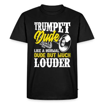 Trumpet Trumpeter Trumpet Player - Men's Premium Organic T-Shirt - black - Front - Nico (187cm)
