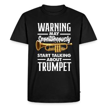 Trumpet Trumpeter Trumpet Player - Men's Premium Organic T-Shirt - black - Front - Nico (187cm)