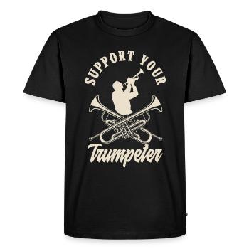 Trumpet Trumpeter Trumpet Player - Men's Premium Organic T-Shirt - black - Front - Nico (187cm)